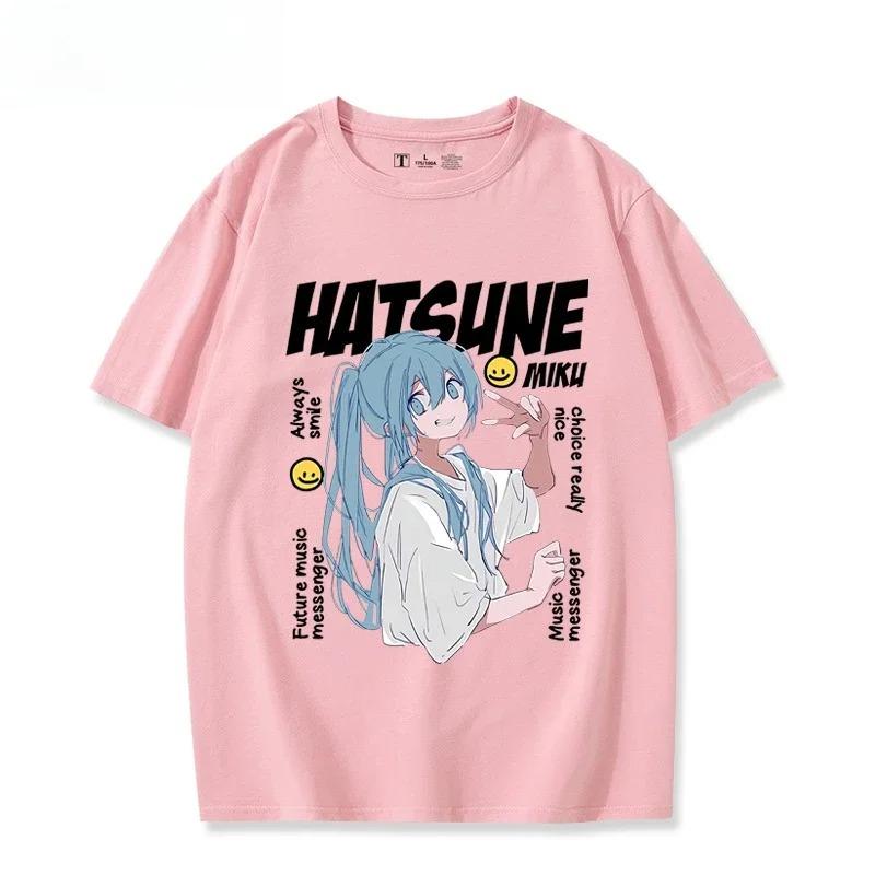 Hatsune Miku Cute Chibi Portrait T-Shirt, Unisex Vocaloid Virtual Singer Fan Merch, 100% Cotton Casual Streetwear Tee