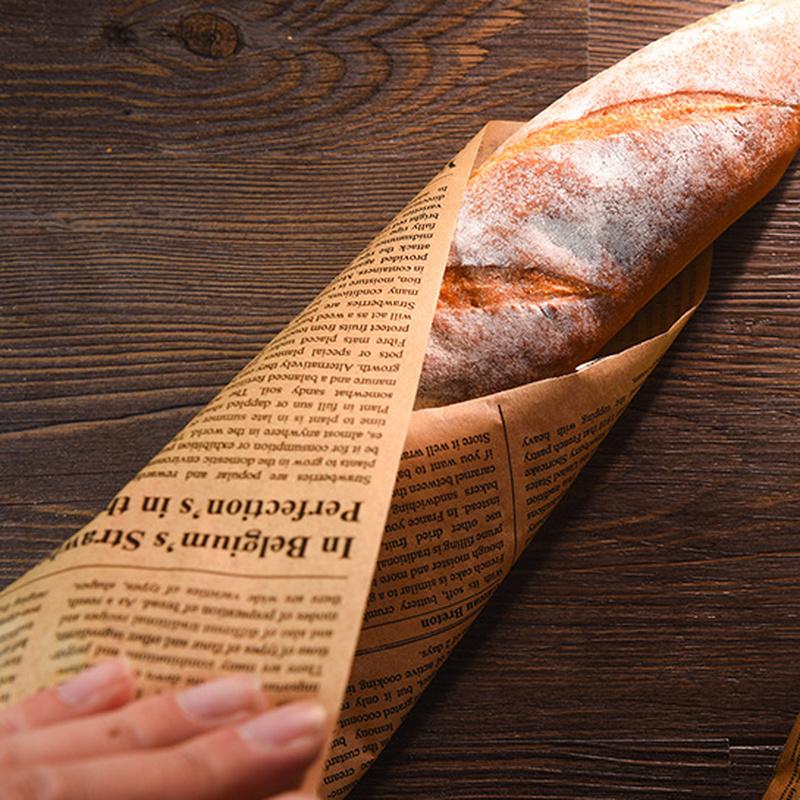 5m*30cm pergamentinis popierius, riebalams atsparus krepšelio įdėklas Aliejinis popierius Duona sumuštinis mėsainis bulvytės įvyniokliai kepimo įrankiai