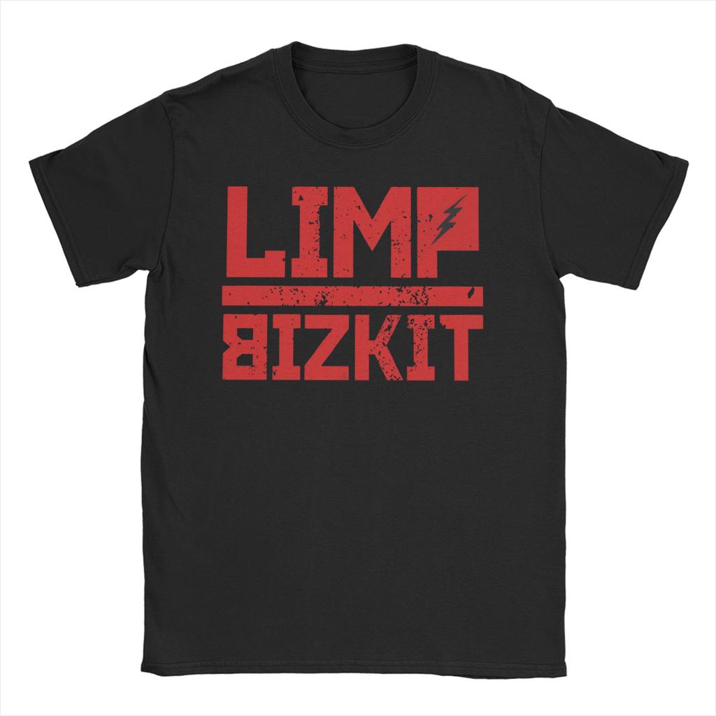 Limp Bizkit T-Shirt Herren Reine Baumwolle Einzigartiges T-Shirt Rundhals T-Shirts Kurzarm Oberteile Erwachsene