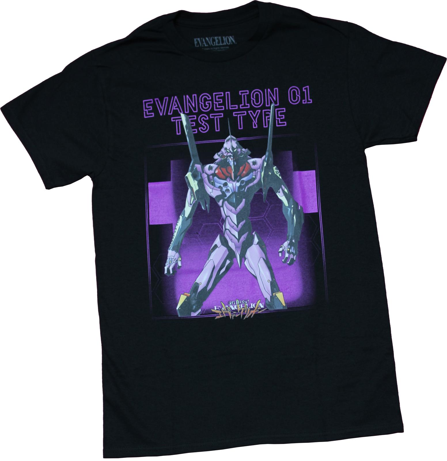 Evangelion New Adult T-Shirt - 01 Test Type Mech on Box S