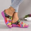 New Women's Cool Slippers, Summer Color Blocked Cand Large Size Cool Slippers
