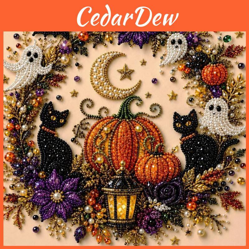 Ghost Pearl Art Diy Kit With Handcrafted Elements For Party And Holiday Celebrations