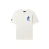 Fila X Études Letter Logo Print Crew Neck Short Sleeve T-Shirt Men Tops White Cream F11M326111F-IV