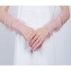 1pair Long Meshes Gloves Elegant Bridal Mittens Transparent Women Gloves for Bride and Bridesmaids