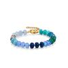 Women Colorful Natural Stone Beaded Bracelet Dopamine Summer Versatile Hand Jewelry