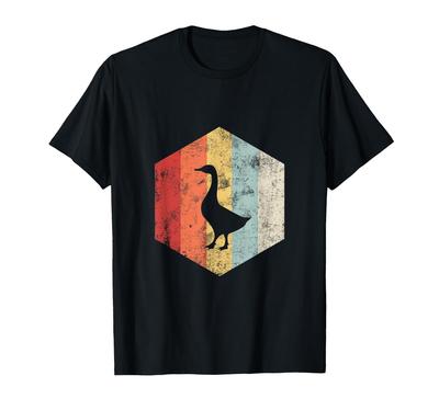 Proud Goose Owner Retro Goose Lover Goose Birthday Gift T-Shirt