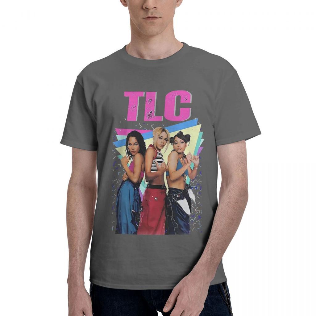 90s TLC Girls Band 100 Cotton Casual Breathable Confortable Kawaii Funny Ugus TShirts Mens Wear