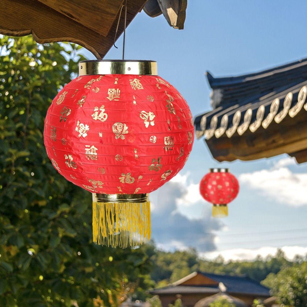 Handmade Festive Lantern Waterproof Traditional Lantern Portable Chinese Lantern  Party Supplies