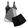 Women Two Piece  Swimsuits  Bathing Tank Tops With Shorts Athletic Swimwear