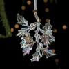 Colorful Christmas Tree Acrylic Pendant Plastic Ice Crystal Pendant  New Year