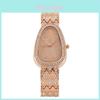 Elegant Womens Shaped Alloy Quartz Wristwatch With Diamond Details For Daily Use