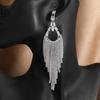 Elegant European & American Long Tassel Rhinestone Zircon Earrings