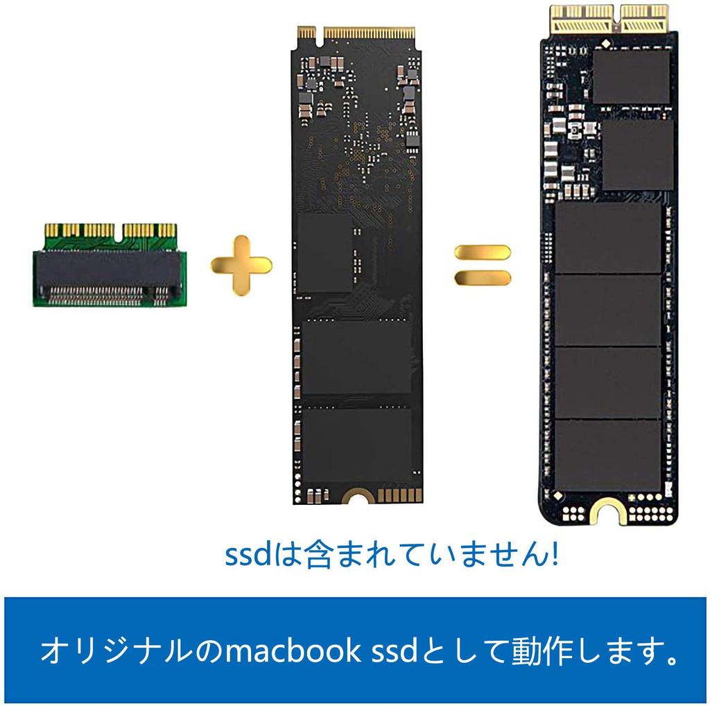 NVMe SSD Conversion Pin NGFF SSD Conversion Card Replacement for MacBook Air Pro Retina Mid 2013 2014 2015 2016 NVMe AHCI SSD Upgrade Kit for A1465