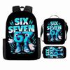 Cartoon Brainrot-Themed Backpack Crossbody Bag Pencil Case School Kids Ages 10-12