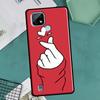Kpop Finger Heart For OnePlus 10 Pro 9 Pro 8T 9R Nord2 Case For Realme 9 8 Pro 8i 9i C35 GT Neo 2 3 Master