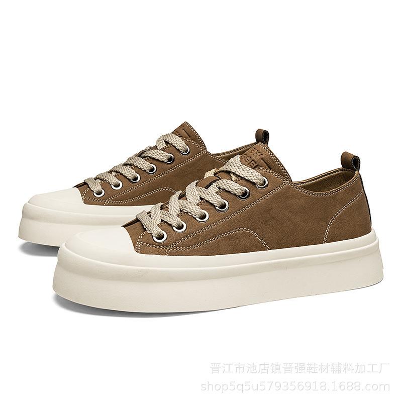 

Мужские парусиновые туфли в стиле ретро, низкие, на толстой подошве, увеличивающие рост, мужские, трендовые, универсальные и удобные, спортивная и повседневная обувь на мягкой подошве 44