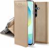 Case for SAMSUNG A16 / A16 5G SMART MAGNET CLOSING WITH FLAP GOLD + GLASS