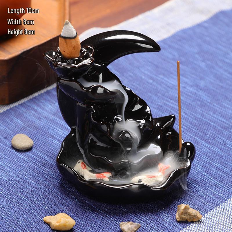 Buddha Hand Ceramic Backflow Incense Burner Aromatherapy Ornament