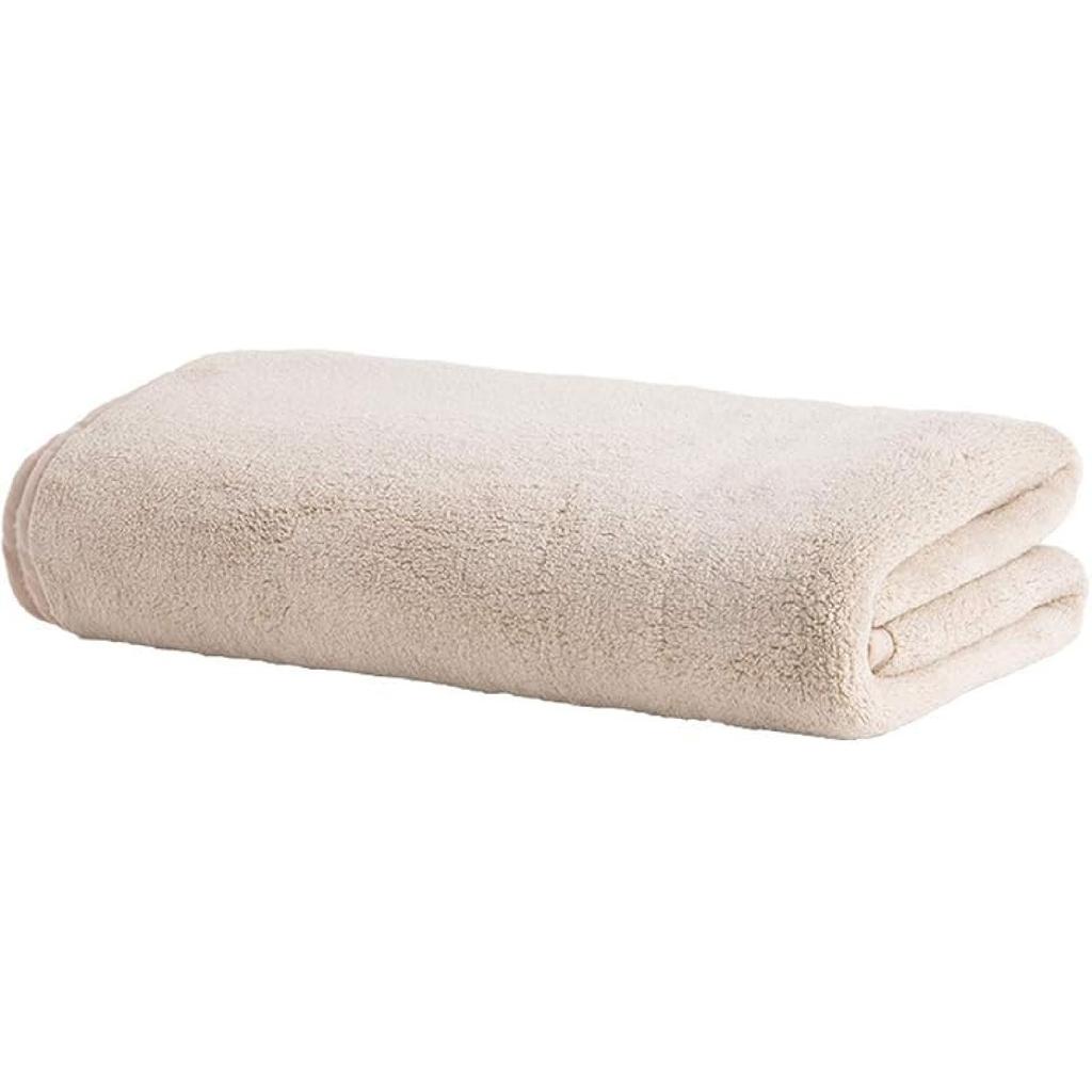 Bath Towel Set, Pack of 2 Luxury Microfiber Large Bath Sheet Towels Super Soft Absorbent and Quick Dry for Sauna and Spa Brown