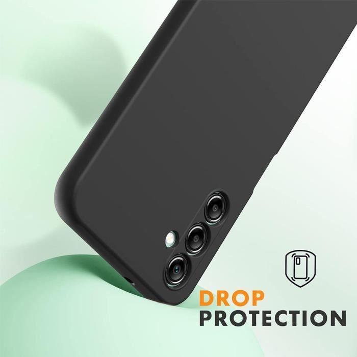 Coque de protection - BOOLING - pour Samsung Galaxy A14 - Silicone Ultra Slim - Noir - Résistant aux rayures