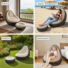 Thickened Inflatable Lounger Set with Footrest and Air Pump, Foldable Reclining Sofa for Home and Outdoor Use