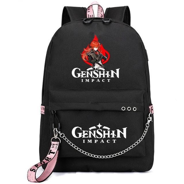 School Season Animation Student Schoolbag, Printed Peripheral Large-Capacity Backpack