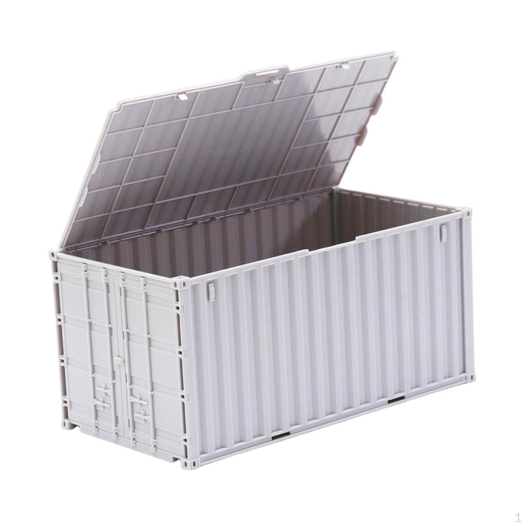 Mini Desktop Storage Box Shaped Like A Container, Large Capacity, Practical And Unique, with