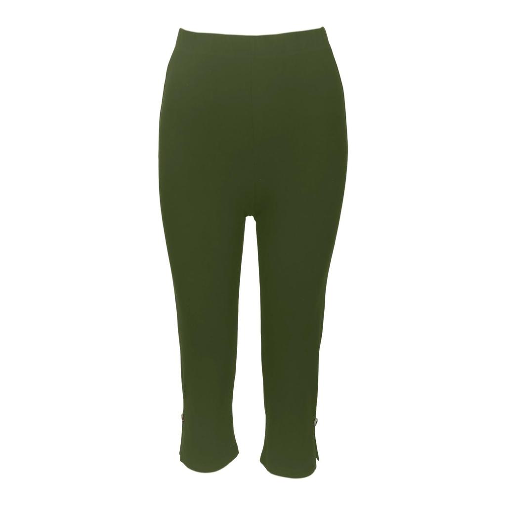 Modische farbige High-Waist-Sport-Yoga-Freizeit-Cropped-Hose für Damen