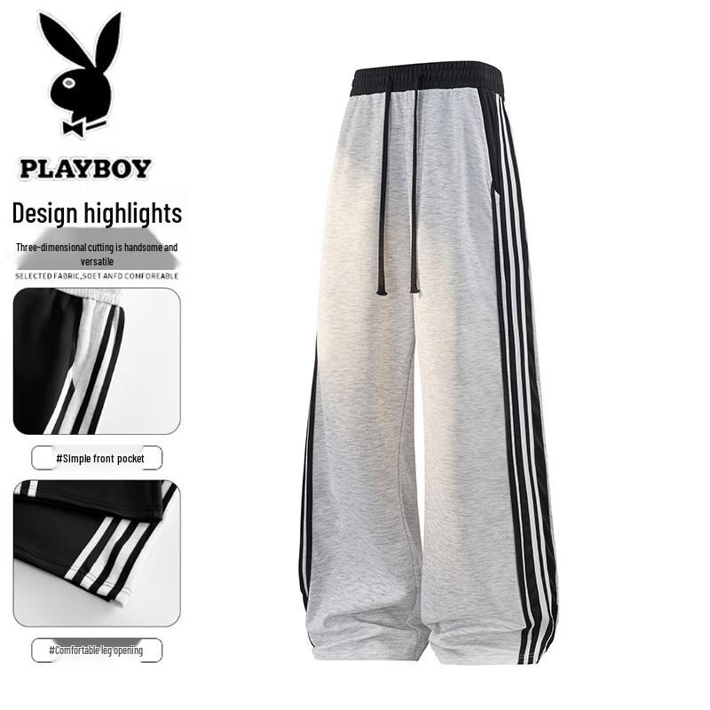 PLAYBOY Men s Casual Loose Straight-Leg Pants 3XL