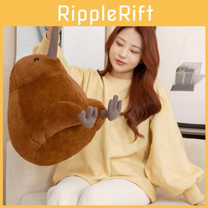Plush Kiwi Brown Toy Bird Stuffed Animal Doll Cartoon Decoration Gifts Kids