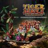 1650PCS Jungle Tiger Building Blocks Flowers Animals Tiger Plants Model Creative Desk Ornaments Assembly Toy Gifts