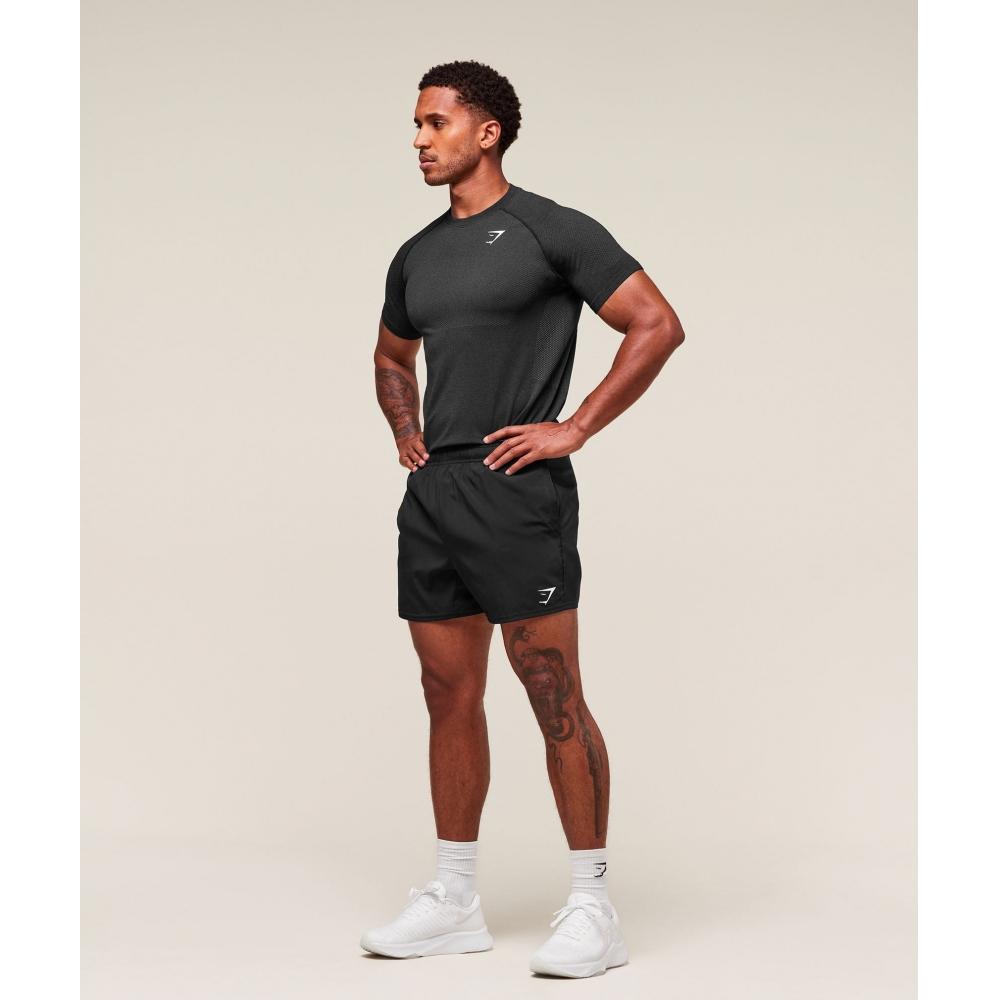 Gymshark ViTal Seamless T shirT Black silhoueTTe Grey A2b5p Bbmw