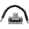 Flexibler Bithalter und Schraubendreherbits - BGS TECHNIC - 300mm - 6 Bits - Schwarz - Kabellos
