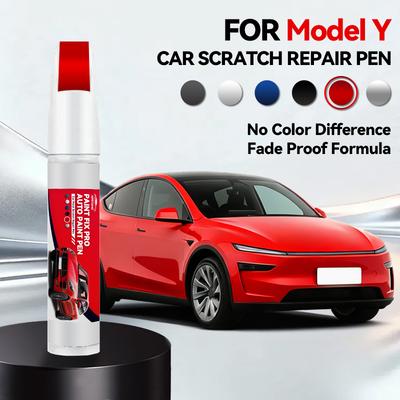 For Tesla Model Y 1996-2026 Car Paint Repair Pen Car Touch Up Pen Black White Tesla Wheel Paint Repair Agent Paint Repair