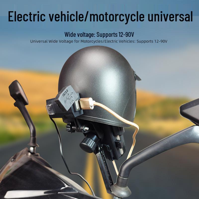 Electric Scooter Rain Protection Helmet with Phone Holder and Navigation for Delivery Riders