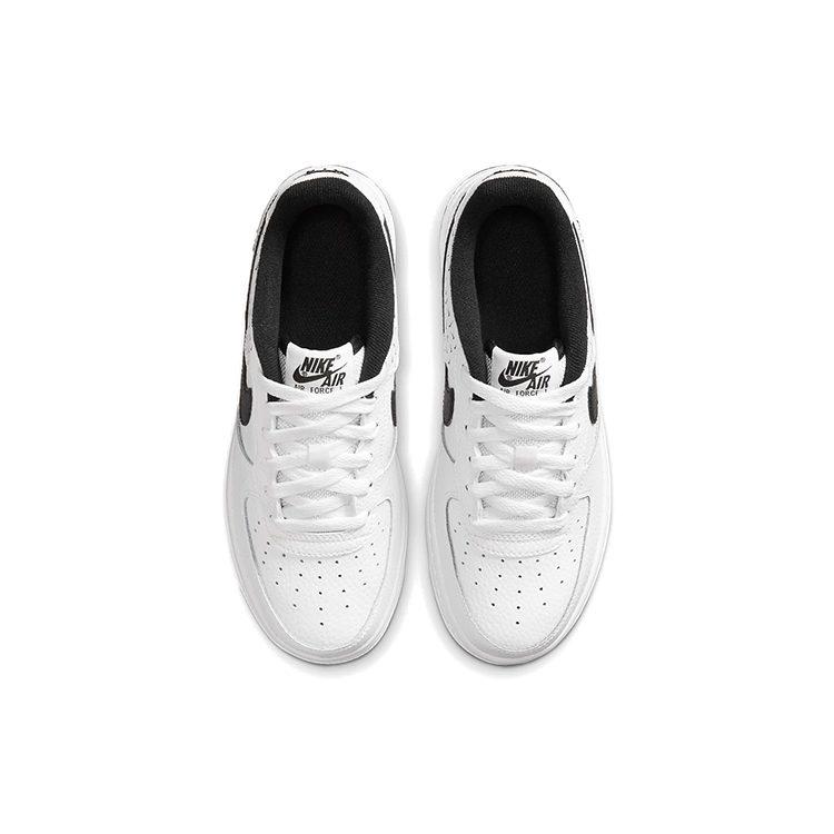 Nike Air Force 1 GS Synthetic Leather Slip Resistant Abrasion Resistant Low top Skateboard Shoes Black White Unisex DC9189-100