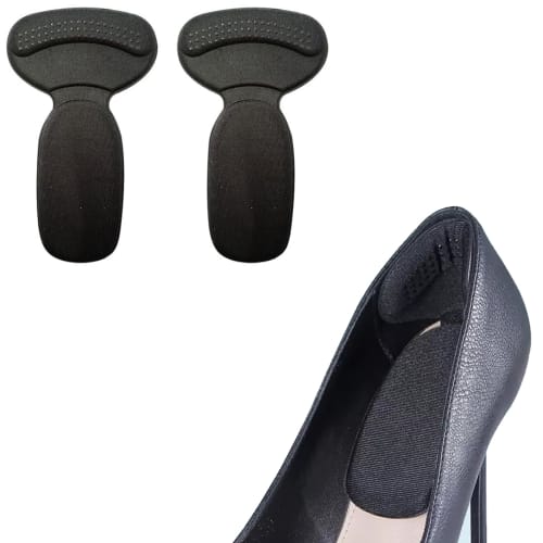 LUYING Anti-gnagsår hælputer, T-formet, for sko, hæler, anti-blemme-puter, beskyttelsesputer, sklisikre, justerbar skostørrelse, kan klippes til å passe de fleste S