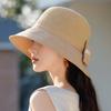 Sun Hat Children Fashion Four-Leaf Clover Sunscreen Bucket Hat Outdoor Breathable Bow Holiday Beach Hat