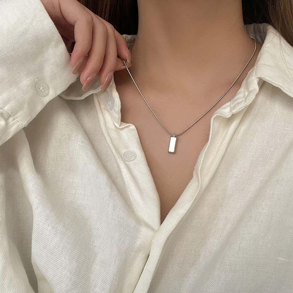 Sweater Chain Boyfriend Gift Korean Style Necklace Men Necklace Clavicle Chain Geometric Necklace