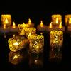 Pcs 12 Led Tea Lights Candles Flameless Battery Operated Wedding Lamp Decorative