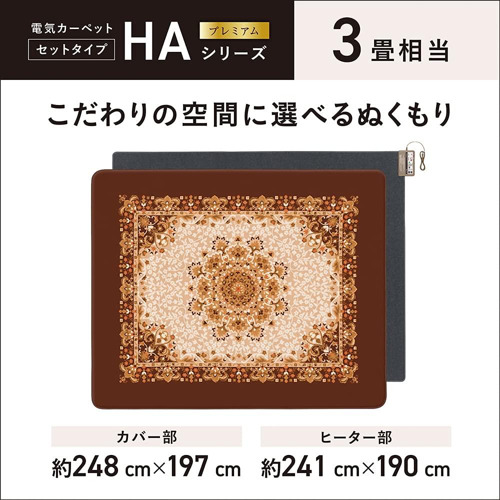 Panasonic Varmt teppesett med utskiftbart deksel 3 tatami-ekvivalenter brun ~ DC-3HAB5-T