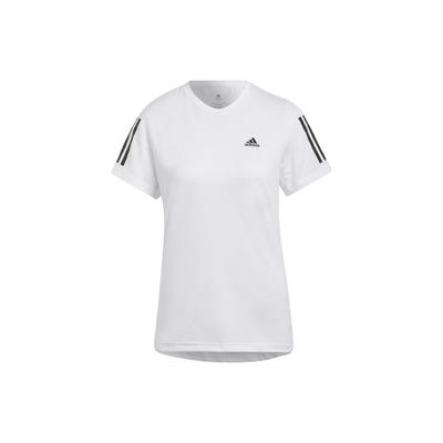 Own The Run Cooler T-skjorte med Trestripet logo Trykk Dame Topper Hvit HB9375