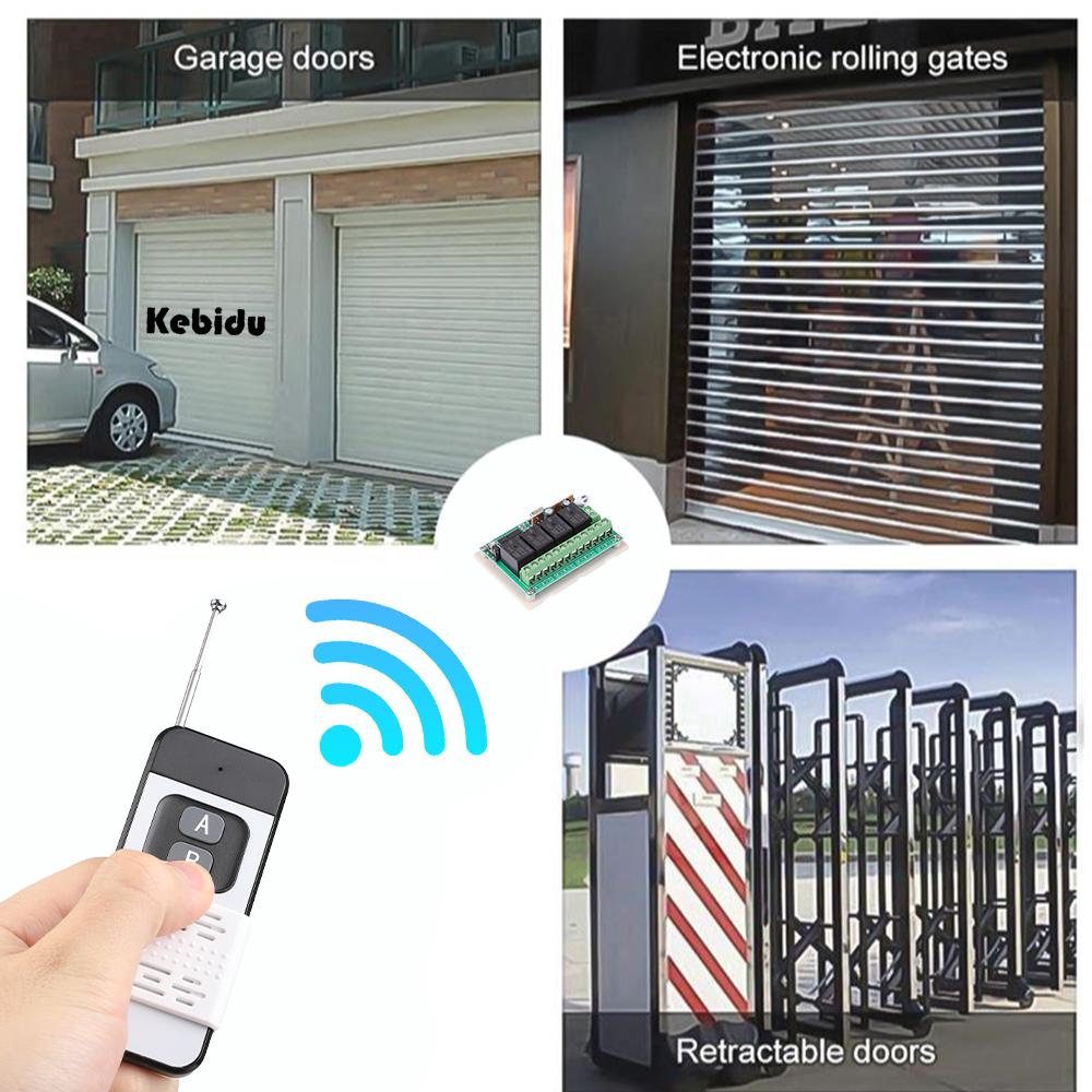 433Mhz Wireless RF Module Remote Control Learning Code 1527 Remote Control 1/2/4 Buttons Long Range 1000m for Lamps Lights Gate Door