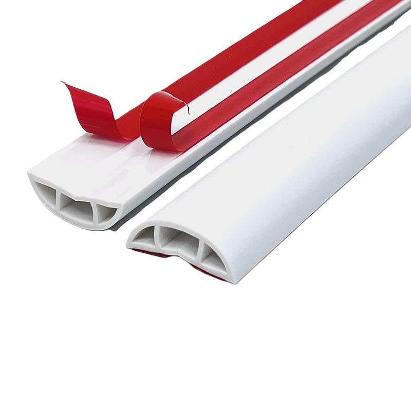 

1PC 1M/39.37in Floor Cord Cover Extension Wiring Duct Protector Power Cable Protector Covers Practical Wire Organizer (WHITE,1mx3cm) білий