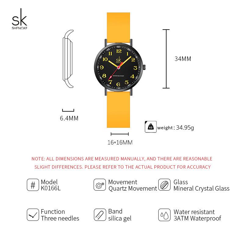 Ladies Watch Women'S Simple Sports Silicone Tape Waterproof Quartz Watch Student Watch Women'S Watch 0166
