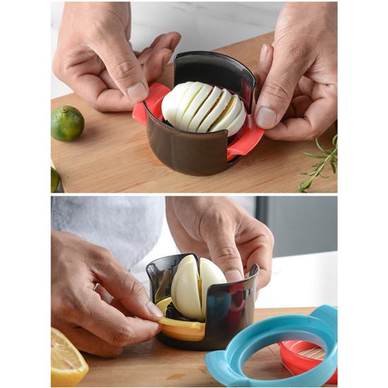 1PC Multifunctional Fruit Vegetable Egg Cutter Kitchen Accessories Slicing Cooking Gadgets Cutting Egg Slicers Random Color