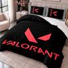 Valorant 3Pcs Bedding Set Duvet Cover With Two Pillowcases For Bedroom Home Decoration