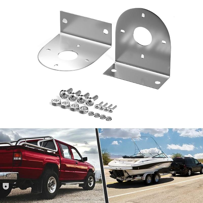 Stainless Steel LED Light Bracket Support with Watermelon Design Universal Fit for Cars Motorcycles Easy Tool Free Mount