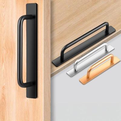 1 Pezzo Maniglia per Cassetto in Alluminio Maniglie Autoadesive Per Facile Installazione Su Porte e Finestre Senza Forare Maniglia per Finestra Porta
