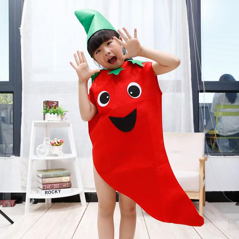 Fruit & Vegetable Halloween Stage Costume for Kids & Parent-Child Performances